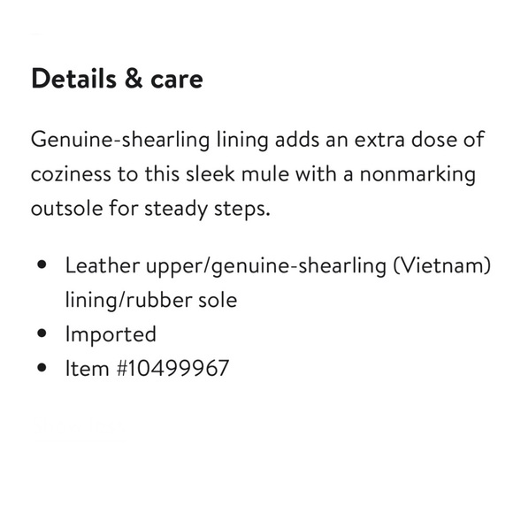 OLUKAI Konea Leather Shearling Lined Mule, 7 - Picture 2 of 11